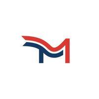 il lettera 'M' logo con un' unico coda è adatto per il tuo marca vettore