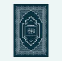 islamico libro copertina design illustrazione vettore