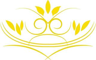estetico d'oro flora tema ornamentale divisore vettore