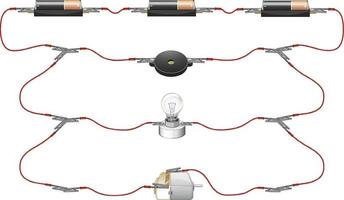 esperimento scientifico dei circuiti vettore