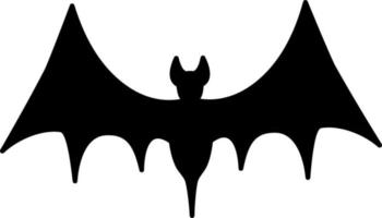 elemento di halloween isolato vettore pipistrello spaventoso nero