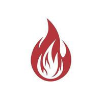 fuoco fiamma logo icona. olio, gas e energia. isolato vettore illustrazione