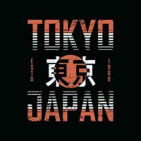 tokyo grafica t-shirt e design di abbigliamento vettore