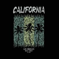 tipografia illustrazione california. perfetto per il design della maglietta vettore