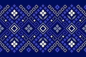 indaco Marina Militare blu geometrico tradizionale etnico modello ikat senza soluzione di continuità modello confine astratto design per tessuto Stampa stoffa vestito tappeto le tende e sarong azteco africano indiano indonesiano vettore