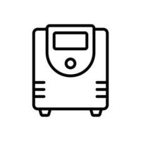 energia fornitura UPS icona vettore design modello semplice e pulito