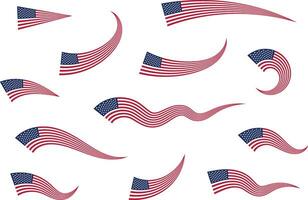 Stati Uniti d'America bandiera vettore. moderno stile unito stati di America simbolo. americano bandiera design elemento vettore