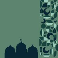 Ramadhan mese. islamico saluto carta modello con Ramadan per sfondo design. manifesto, media striscione. un' impostato di vettore illustrazioni.
