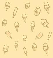 icona sfondo gelato design piatto vector