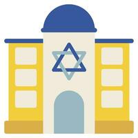 sinagoga illustrazione icone per ragnatela, app, infografica, eccetera vettore