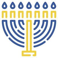 hanukkiah illustrazione icone per ragnatela, app, infografica, eccetera vettore