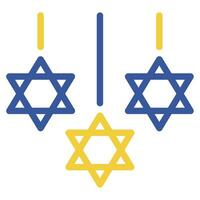 hanukkah arredamento illustrazione icone per ragnatela, app, infografica, eccetera vettore