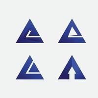 un modello e un carattere del logo della lettera vettore