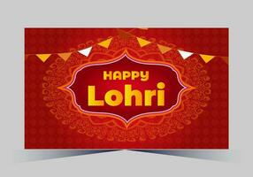 gennaio contento lohri. India tradizionale celebrazione giorno illustrazione vettore sfondo