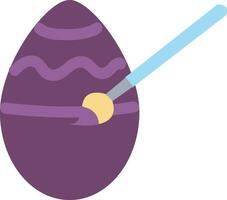 Pasqua uovo pittura mano disegnato disegno, illustrazione, vettore su bianca sfondo.