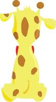 un' bambino giraffa vettore o colore illustrazione