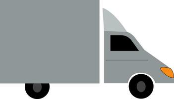 un' commerciale veicolo o camion per trasporto merce vettore colore disegno o illustrazione