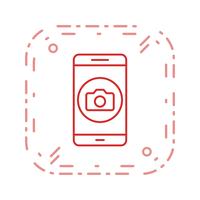 Icona di vettore di applicazione mobile della fotocamera