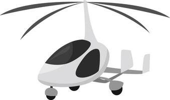 bianca elicottero, illustrazione, vettore su bianca sfondo