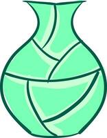 verde fiore vaso , vettore o colore illustrazione