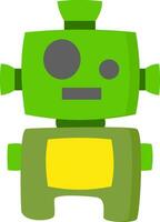 verde robot, vettore o colore illustrazione.