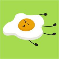 Immagine di morto uovo - uovo friggere, vettore o colore illustrazione.