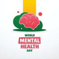 progettazione della giornata mondiale della salute mentale vettore