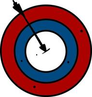 clipart di un' bullseye vettore o colore illustrazione