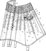 corsetto striscia Vintage ▾ incisione. vettore