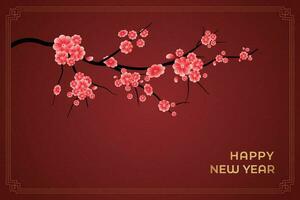 Cinese lunare nuovo anno Festival 2024 celebrazione, contento nuovo anno sfondo decorativo elementi. vettore