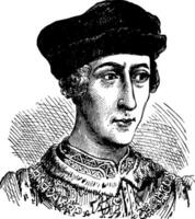 Henry v di Inghilterra, Vintage ▾ illustrazione vettore