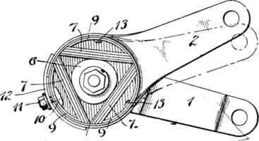 shock assorbitore, Vintage ▾ illustrazione. vettore