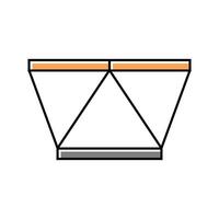 tavolo minimalista elegante colore icona vettore illustrazione