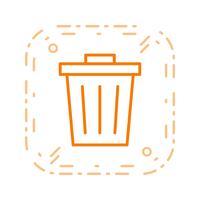 Icona di vettore dei rifiuti