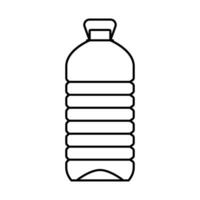 ecologia acqua plastica bottiglia linea icona vettore illustrazione