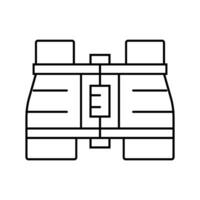 binoculare giocattolo bambino linea icona vettore illustrazione
