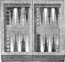 il backgammon tavola Vintage ▾ illustrazione. vettore