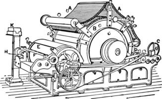 produzione Vintage ▾ illustrazione. vettore