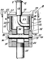 tubo adattamento threading macchina Vintage ▾ illustrazione. vettore