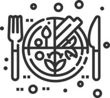 collezione di nutrizione modificabile icone isolato su bianca sfondo vettore illustrazione eps10