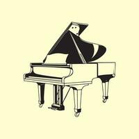 pianoforte Immagine vettore, illustrazione di un' pianoforte vettore