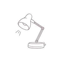 mano disegnato illustrazione di scrivania lampada icona. scarabocchio vettore schizzo illustrazione