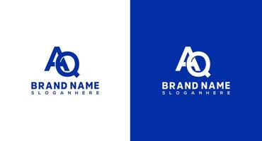 lettera aq logo design. Questo logo incorporare con astratto carattere tipografico nel il creativo modo. esso volontà essere adatto per quale azienda o marca nome inizio quelli iniziale. vettore