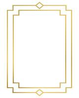 lusso d'oro geometrico forma telaio illustrazione vettore