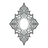 decorativo arabesco e ornamentale mandala simboli impostato isolato vettore