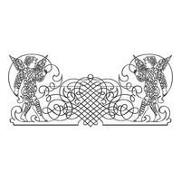 Vintage ▾ decorativo calligrafia ornamentale cherubino silhouette vettore design