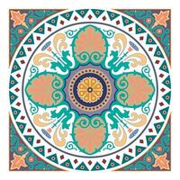 decorativo arabesco e ornamentale mandala simboli impostato isolato vettore