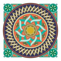 decorativo arabesco e ornamentale mandala simboli impostato isolato vettore