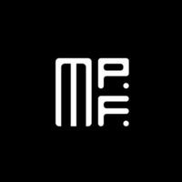 mpf lettera logo vettore disegno, mpf semplice e moderno logo. mpf lussuoso alfabeto design