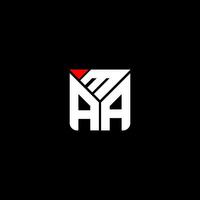 maa lettera logo vettore disegno, maa semplice e moderno logo. maa lussuoso alfabeto design